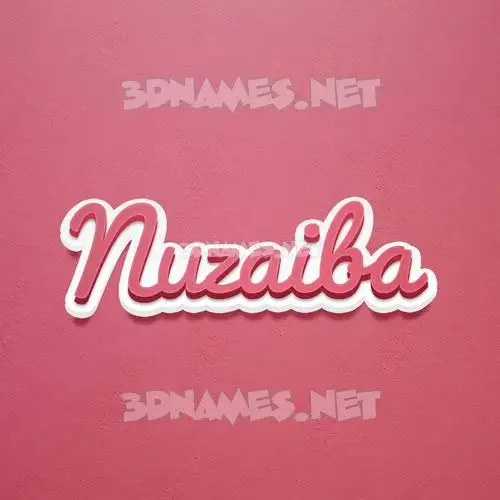 nuzaiba in Red Scribble style - 3D name wallpaper nuzaiba in Red Scribble style - 3D name wallpaper