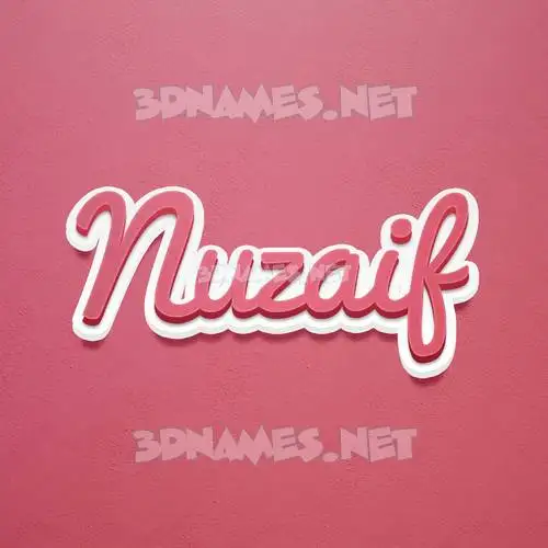 nuzaif in Red Scribble style - 3D name wallpaper nuzaif in Red Scribble style - 3D name wallpaper