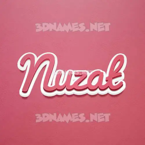 nuzat in Red Scribble style - 3D name wallpaper nuzat in Red Scribble style - 3D name wallpaper