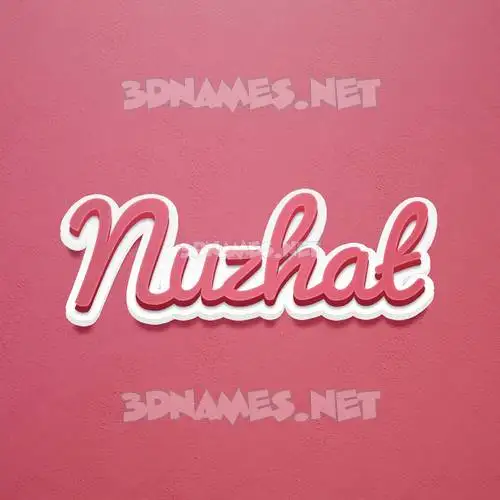 nuzhat in Red Scribble style - 3D name wallpaper nuzhat in Red Scribble style - 3D name wallpaper