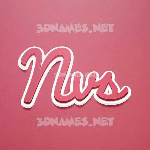 nvs in Red Scribble style - 3D name wallpaper nvs in Red Scribble style - 3D name wallpaper