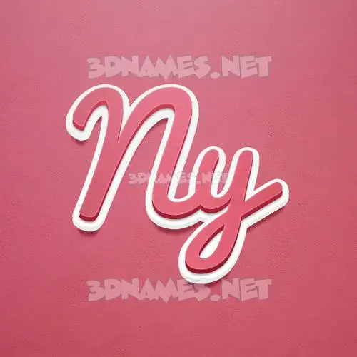 ny in Red Scribble style - 3D name wallpaper ny in Red Scribble style - 3D name wallpaper