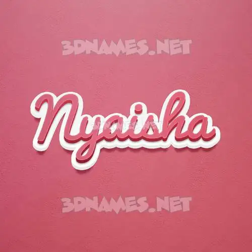 nyaisha in Red Scribble style - 3D name wallpaper nyaisha in Red Scribble style - 3D name wallpaper