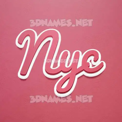 nyc in Red Scribble style - 3D name wallpaper nyc in Red Scribble style - 3D name wallpaper