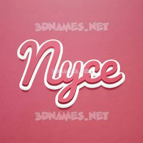 nyce in Red Scribble style - 3D name wallpaper nyce in Red Scribble style - 3D name wallpaper