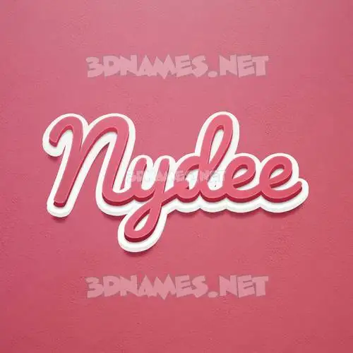 nydee in Red Scribble style - 3D name wallpaper nydee in Red Scribble style - 3D name wallpaper