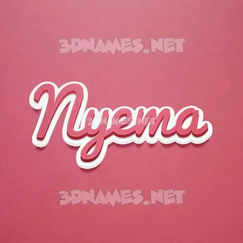 nyema in Red Scribble style - 3D name wallpaper nyema in Red Scribble style - 3D name wallpaper