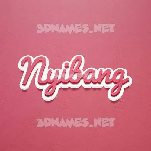 nyibang in Red Scribble style - 3D name wallpaper nyibang in Red Scribble style - 3D name wallpaper