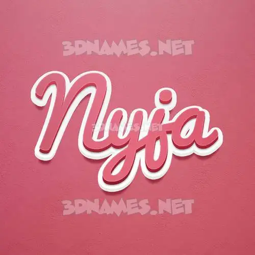 nyja in Red Scribble style - 3D name wallpaper nyja in Red Scribble style - 3D name wallpaper