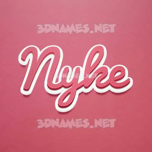 nyke in Red Scribble style - 3D name wallpaper nyke in Red Scribble style - 3D name wallpaper