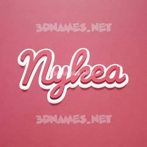 nykea in Red Scribble style - 3D name wallpaper nykea in Red Scribble style - 3D name wallpaper