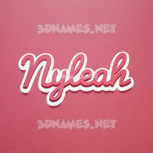 nyleah in Red Scribble style - 3D name wallpaper nyleah in Red Scribble style - 3D name wallpaper