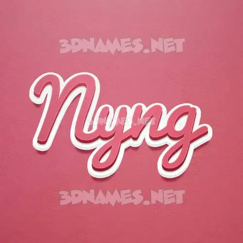 nyng in Red Scribble style - 3D name wallpaper nyng in Red Scribble style - 3D name wallpaper
