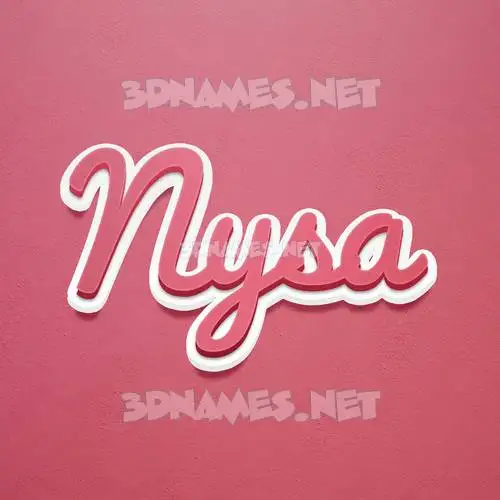 nysa in Red Scribble style - 3D name wallpaper nysa in Red Scribble style - 3D name wallpaper
