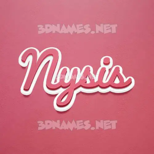 nysis in Red Scribble style - 3D name wallpaper nysis in Red Scribble style - 3D name wallpaper