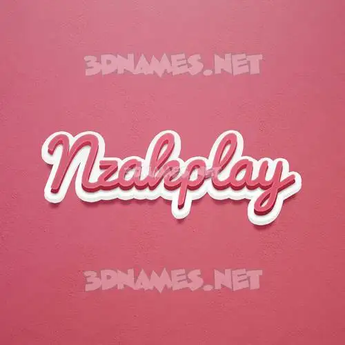 nzakplay in Red Scribble style - 3D name wallpaper nzakplay in Red Scribble style - 3D name wallpaper