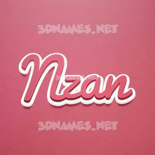 nzan in Red Scribble style - 3D name wallpaper nzan in Red Scribble style - 3D name wallpaper