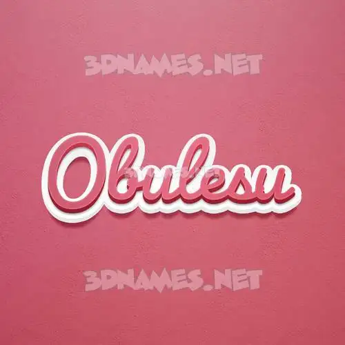 obulesu in Red Scribble style - 3D name wallpaper obulesu in Red Scribble style - 3D name wallpaper