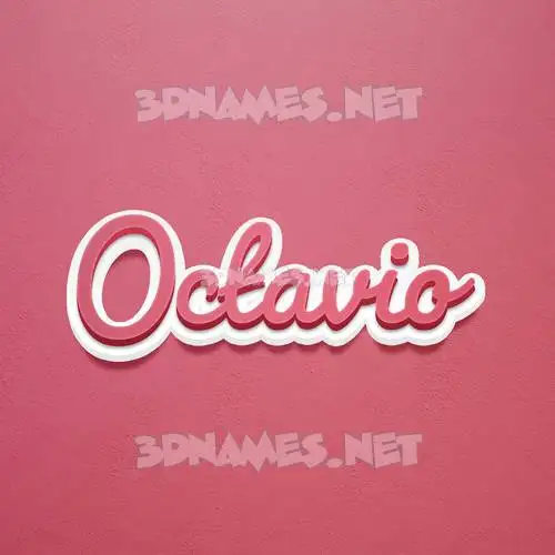 octavio in Red Scribble style - 3D name wallpaper octavio in Red Scribble style - 3D name wallpaper