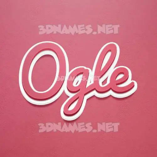 ogle in Red Scribble style - 3D name wallpaper ogle in Red Scribble style - 3D name wallpaper