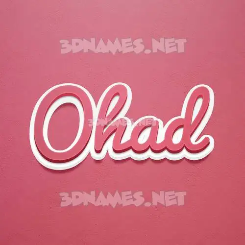 ohad in Red Scribble style - 3D name wallpaper ohad in Red Scribble style - 3D name wallpaper