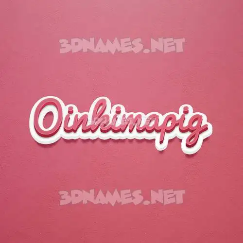 oinkimapig in Red Scribble style - 3D name wallpaper oinkimapig in Red Scribble style - 3D name wallpaper