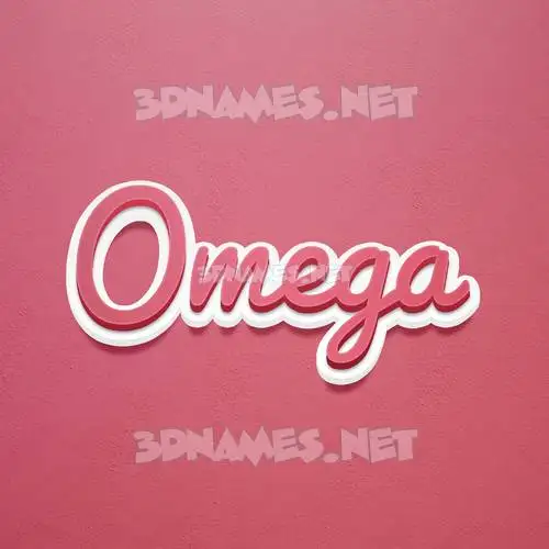 omega in Red Scribble style - 3D name wallpaper omega in Red Scribble style - 3D name wallpaper