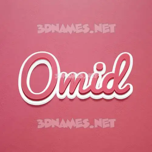 omid in Red Scribble style - 3D name wallpaper omid in Red Scribble style - 3D name wallpaper