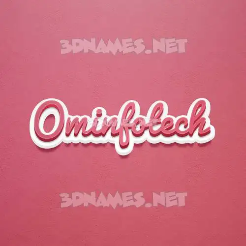 ominfotech in Red Scribble style - 3D name wallpaper ominfotech in Red Scribble style - 3D name wallpaper