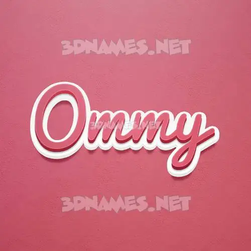 ommy in Red Scribble style - 3D name wallpaper ommy in Red Scribble style - 3D name wallpaper