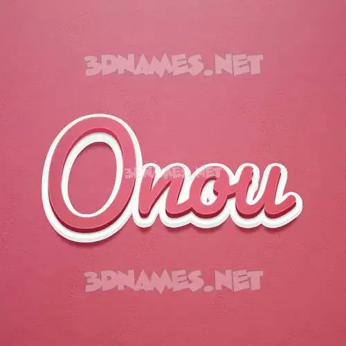 onou in Red Scribble style - 3D name wallpaper onou in Red Scribble style - 3D name wallpaper