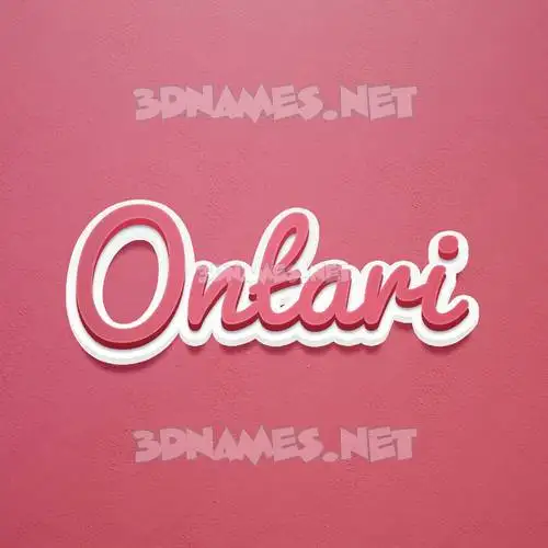 ontari in Red Scribble style - 3D name wallpaper ontari in Red Scribble style - 3D name wallpaper