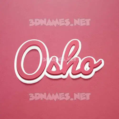 osho in Red Scribble style - 3D name wallpaper osho in Red Scribble style - 3D name wallpaper