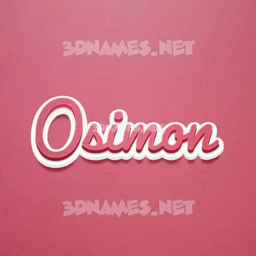 osimon in Red Scribble style - 3D name wallpaper osimon in Red Scribble style - 3D name wallpaper