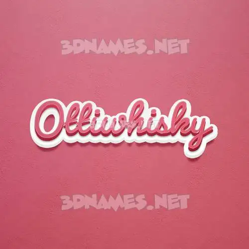 ottiwhisky in Red Scribble style - 3D name wallpaper ottiwhisky in Red Scribble style - 3D name wallpaper