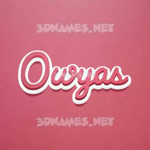 owyas in Red Scribble style - 3D name wallpaper owyas in Red Scribble style - 3D name wallpaper