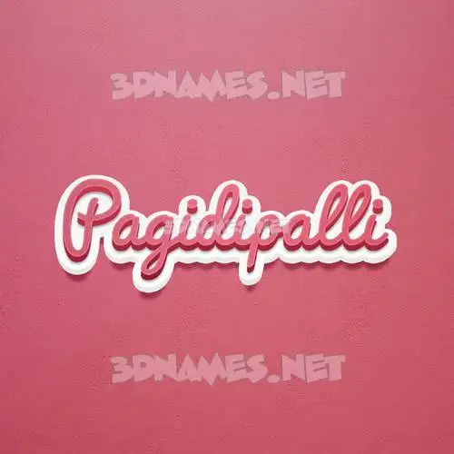 pagidipalli in Red Scribble style - 3D name wallpaper pagidipalli in Red Scribble style - 3D name wallpaper