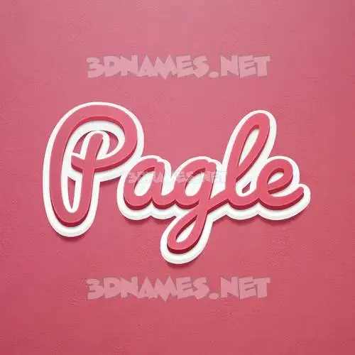 pagle in Red Scribble style - 3D name wallpaper pagle in Red Scribble style - 3D name wallpaper