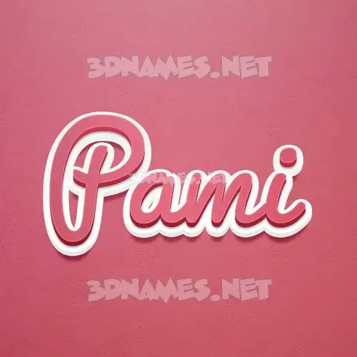 pami in Red Scribble style - 3D name wallpaper pami in Red Scribble style - 3D name wallpaper