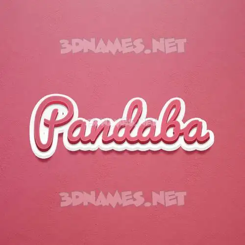 pandaba in Red Scribble style - 3D name wallpaper pandaba in Red Scribble style - 3D name wallpaper