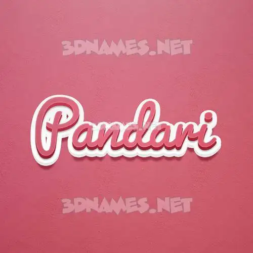 pandari in Red Scribble style - 3D name wallpaper pandari in Red Scribble style - 3D name wallpaper