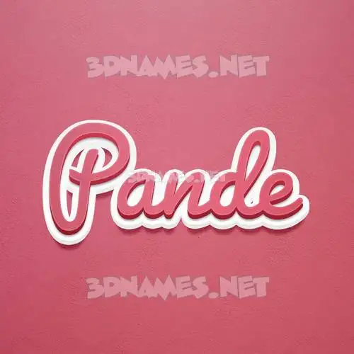 pande in Red Scribble style - 3D name wallpaper pande in Red Scribble style - 3D name wallpaper