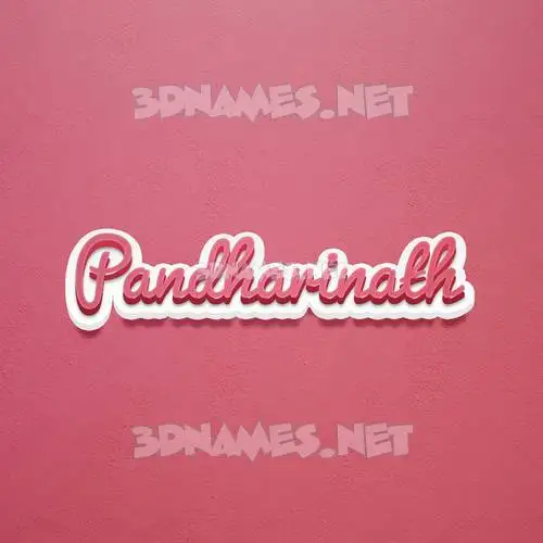 pandharinath in Red Scribble style - 3D name wallpaper