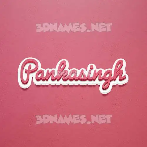 pankasingh in Red Scribble style - 3D name wallpaper