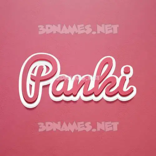 panki in Red Scribble style - 3D name wallpaper panki in Red Scribble style - 3D name wallpaper