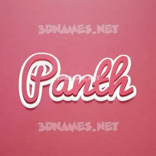 panth in Red Scribble style - 3D name wallpaper panth in Red Scribble style - 3D name wallpaper