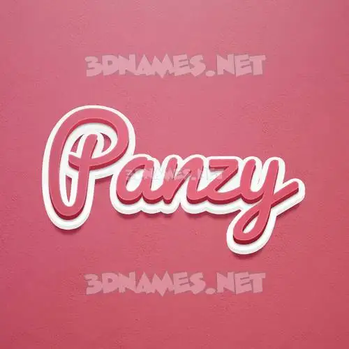 panzy in Red Scribble style - 3D name wallpaper panzy in Red Scribble style - 3D name wallpaper