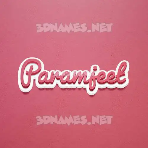 paramjeet in Red Scribble style - 3D name wallpaper