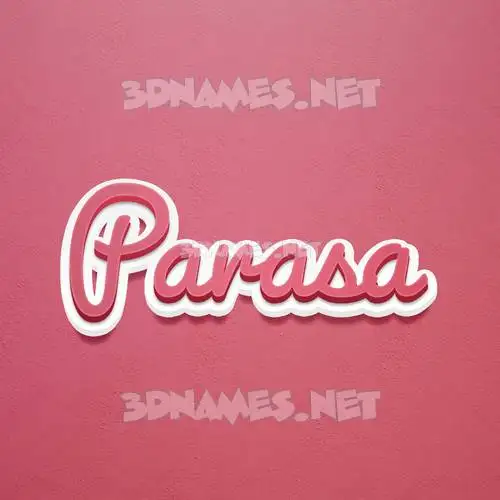parasa in Red Scribble style - 3D name wallpaper