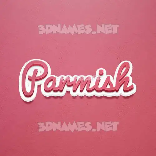 parmish in Red Scribble style - 3D name wallpaper parmish in Red Scribble style - 3D name wallpaper